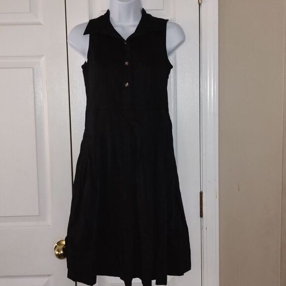 Talbots  black little sexy dress with pockets  Sz 4P - Picture 1 of 7
